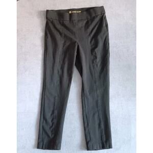 Anne Klein Women's SZ L Tummy Control Ponte Pants Black Work Wear